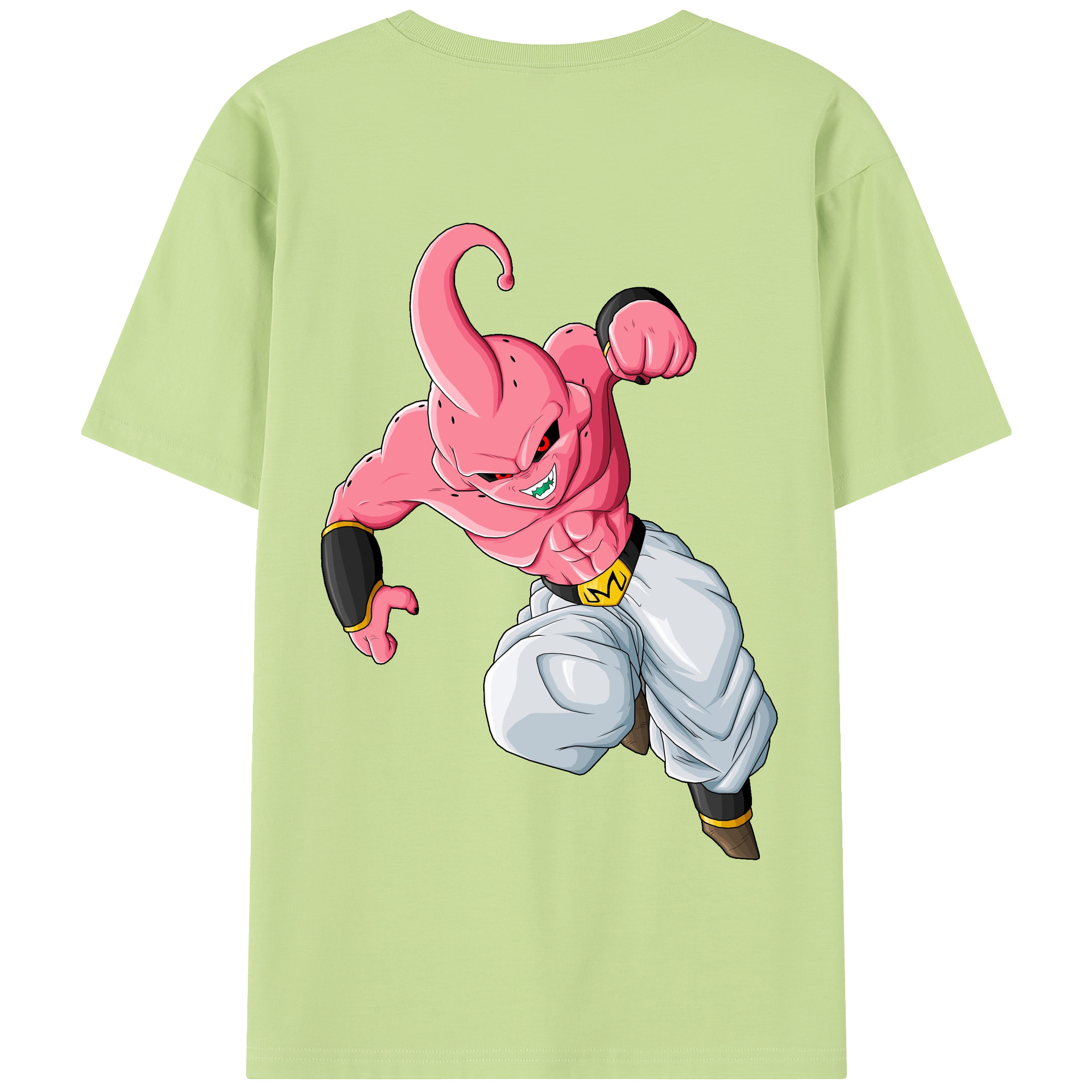 （画像用） ドラゴンボール 魔人ブウ DRAGON BALL Majin Buu 綿100％半袖Tシャツ（背面プリント）